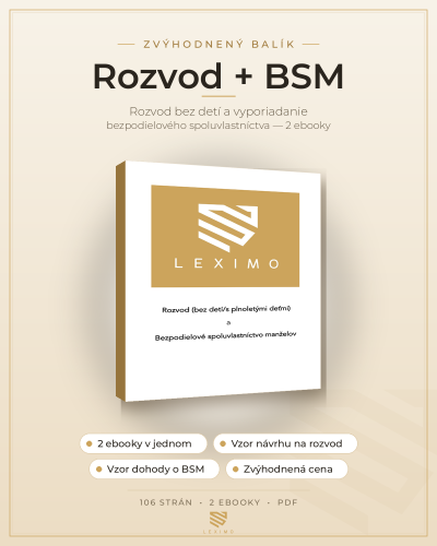 Obálka ebooku Kompletný balík — ebooky Rozvod bez detí a Bezpodielové spoluvlastníctvo manželov